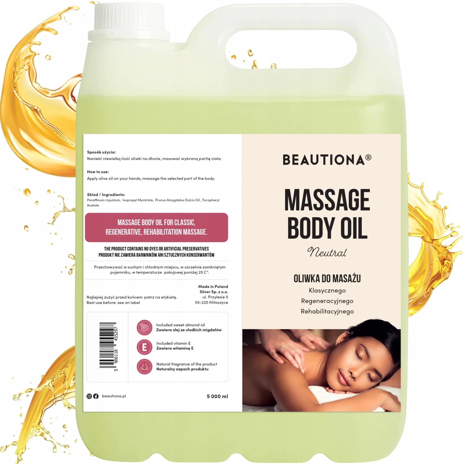Masážní olej Beautiona Neutrální 5l - 